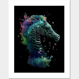 sea horse Posters and Art